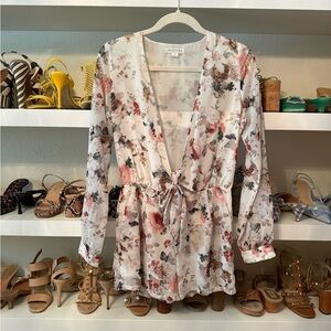 Love Riche Floral V-Neck Romper